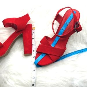 Red sandals